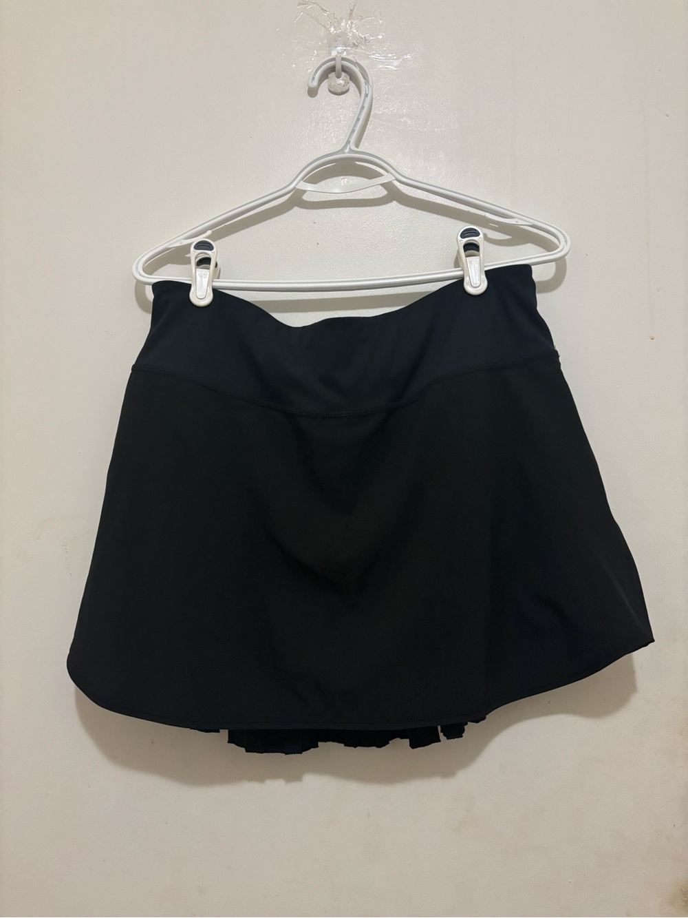 Baleaf Black High-Waisted Pleated Tennis Skort with Built-In Shorts | XL